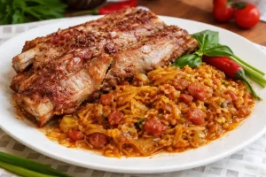 Sočna svinjska rebra sa kupusom