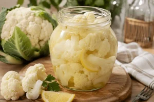 Kiseli karfiol sa limunom u tegli