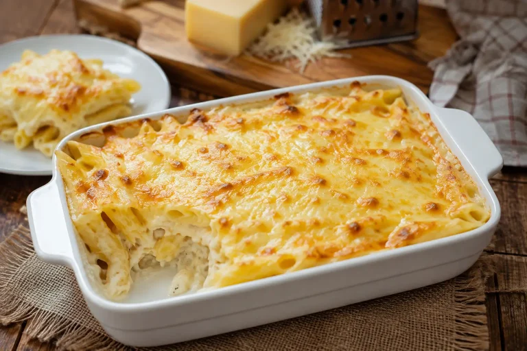 zapečeni makaroni sa kačkavaljem